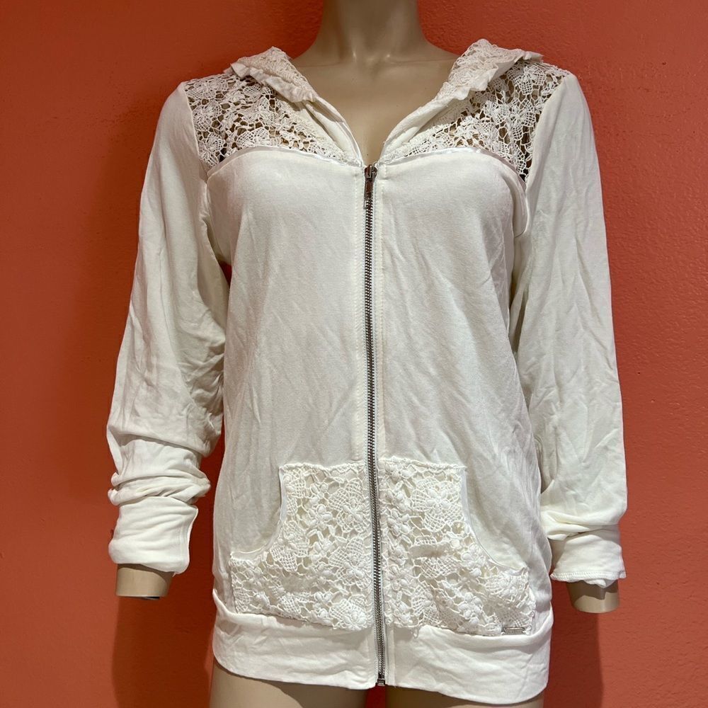 RARE BRACH BUNNY LOUNGE LACE HOODIE!!